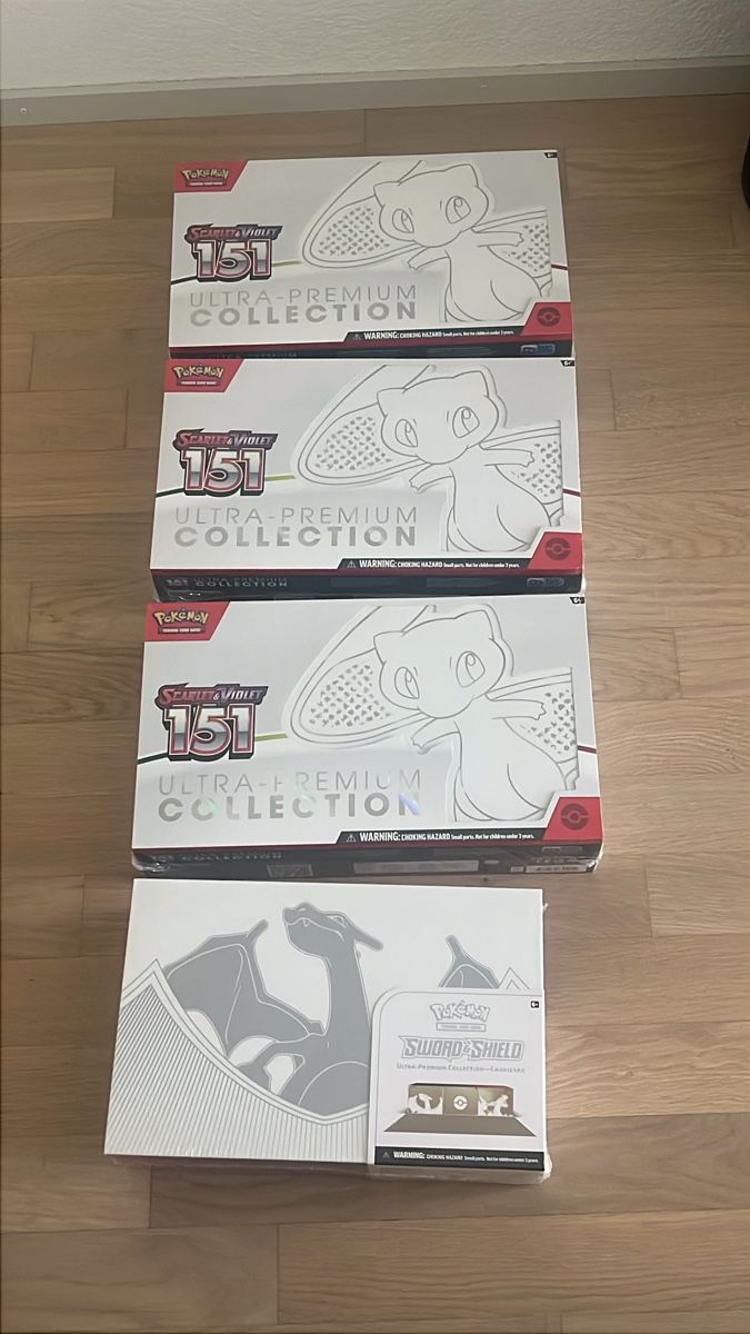 Karten: Pokemon 3x 151 upc eng und 1x charizard upc sealed – Neu und originalverpackt aus flawil von pokegame1234