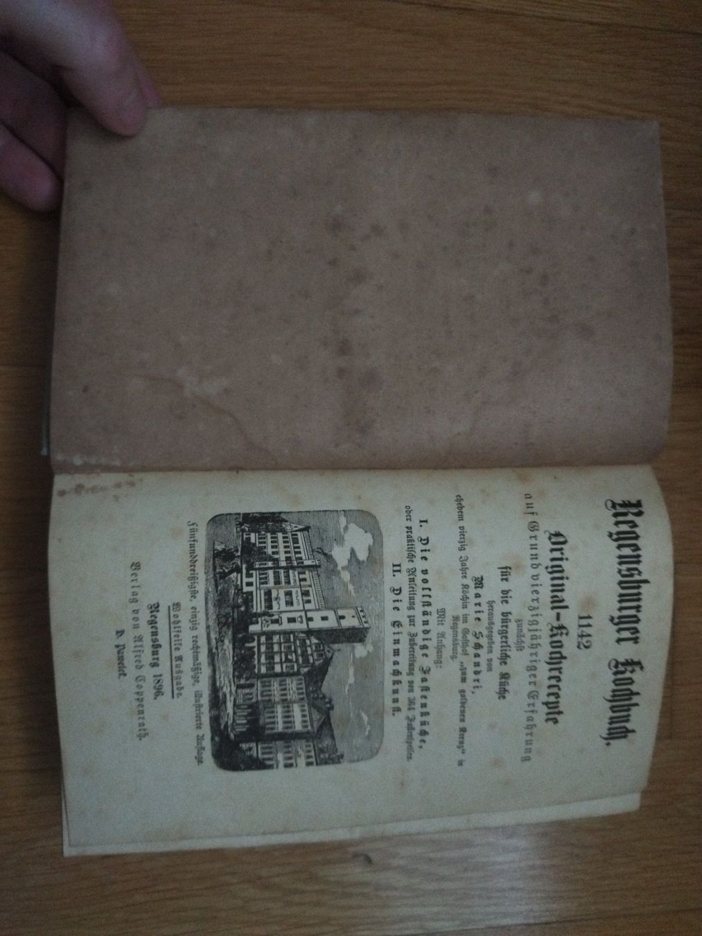 Bücher: Kochbuch antik 1896 Regensburg – Gebraucht aus Felben-Wellhausen von bananajoe8474 2