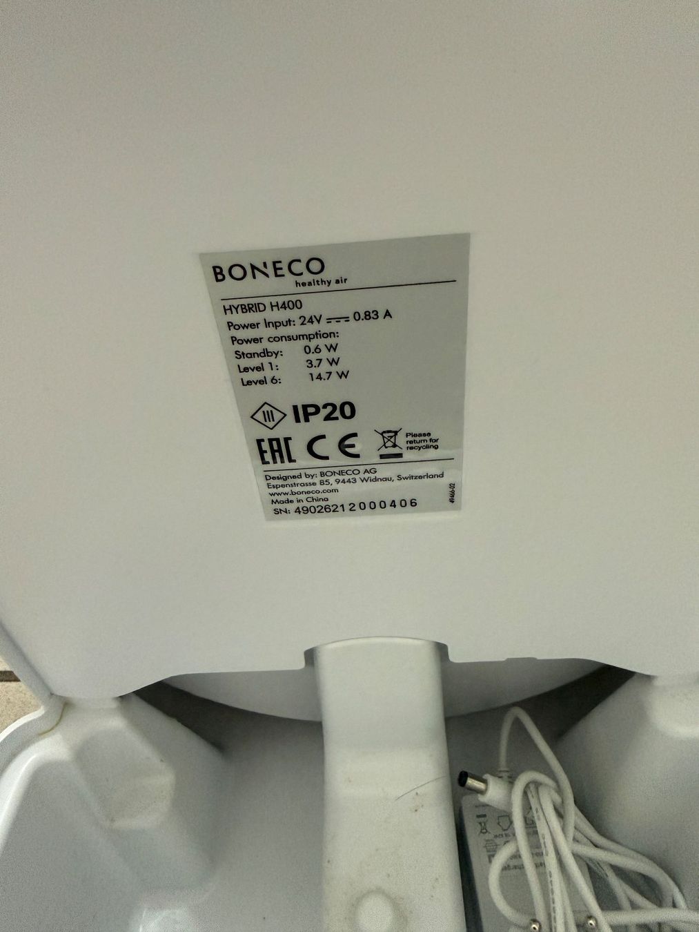 Boneco Umidificatori d'aria: Luftreiniger/Befeuchter Boneco H400 Hybrid – Usato da Tagelswangen venduto da minniemouse67 1