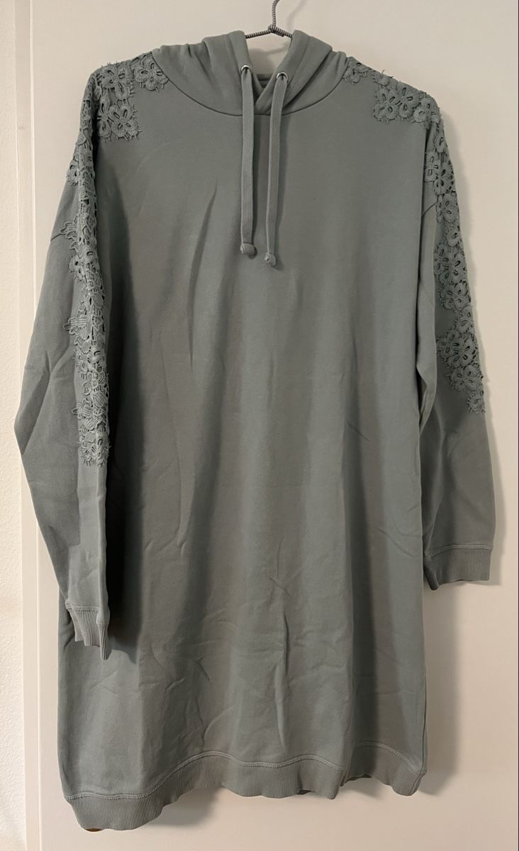 C&A Maglioni & Felpe: Hoodie-Kleid mit Spitze, Gr. M, elegant, leger – Usato da Winterthur venduto da mel_wy