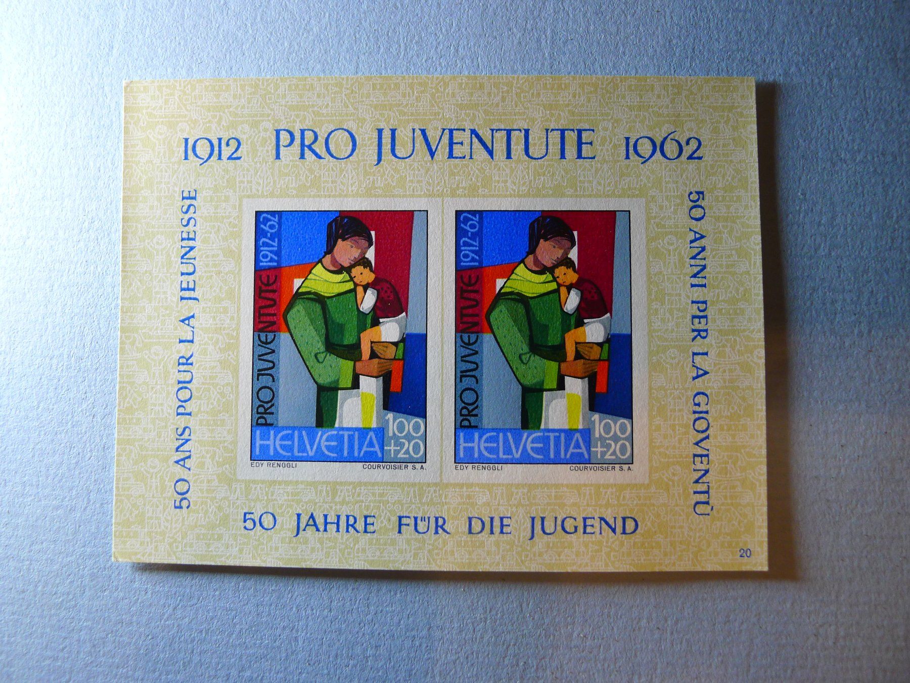 Tutti i francobolli: 1962 Jubiläumsblock J199 Postfrisch – Usato da Dagmersellen venduto da Zwitschzwitsch