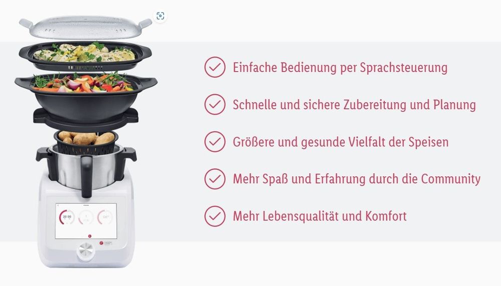 Monsieur Cuisine Smart SKMS 1200 A1 - Robot Multifonction 1200 W - Neuf
