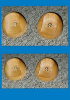 4 Stk. Holz - Halterungen für Kleiderstangen bis Ø 2.8 cm