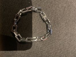 Bracelet gourmette en acier