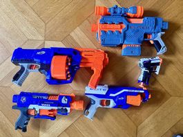 Nerf Blaster Set  5 Stück inkl. Patronen