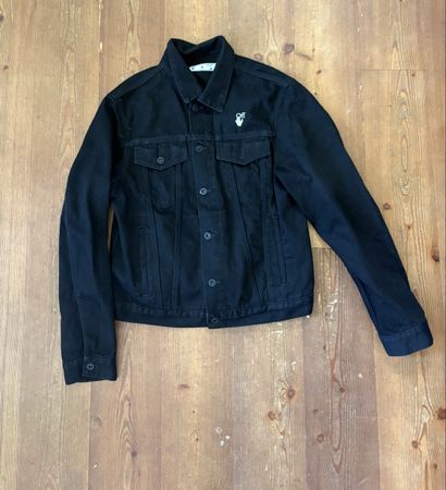 Off-White Mona Lisa Denim Jacket Black Size M
