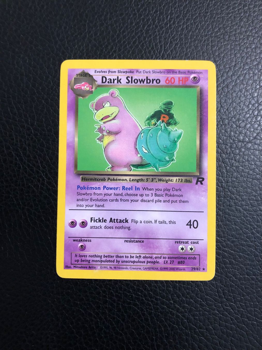 Pokémon Carte collezionabili: Team Rocket Dark Slowbro rare 29/82 Ab 1 – Usato da Paradiso venduto da Pkmn10
