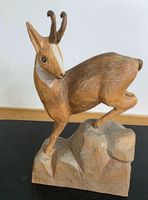 Schöne Gams Holzschnitzerei – Handarbeit 24cm hoch