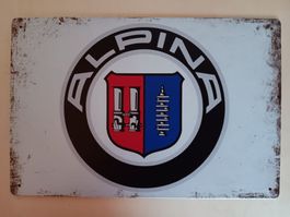 Alpina Blechschild