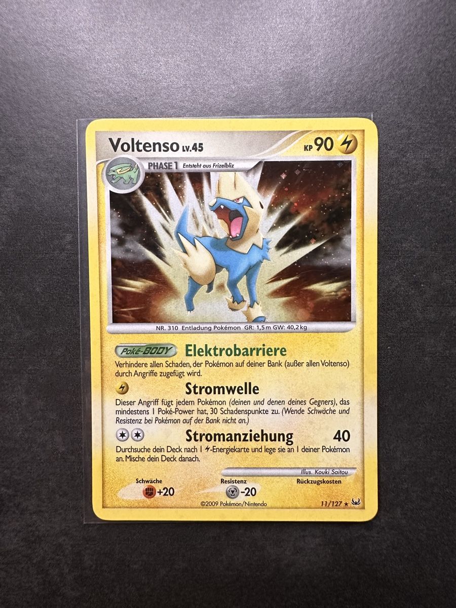 Pokémon Sammelbilder & Trading cards: Pokémon Voltenso LV.45 Holo DE 2009 – Neu (gemäss Beschreibung) aus Walliswil b.Wangen von Swiss-Trading-Bros