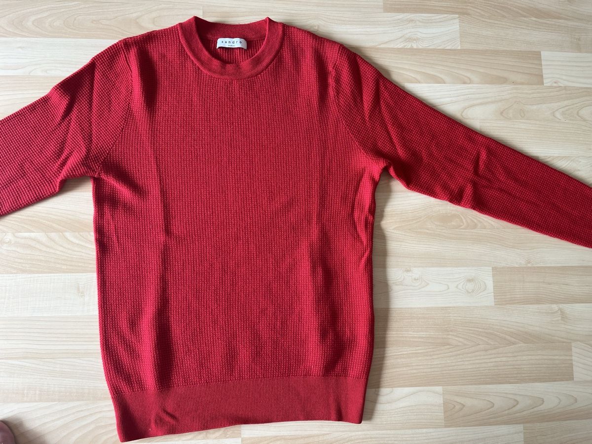 Sandro Maglioni & Felpe: Sandro Strickpullover, Grösse L, Rot - Herren – Nuovo (secondo la descrizione) da Zug venduto da Nickwalks999 2