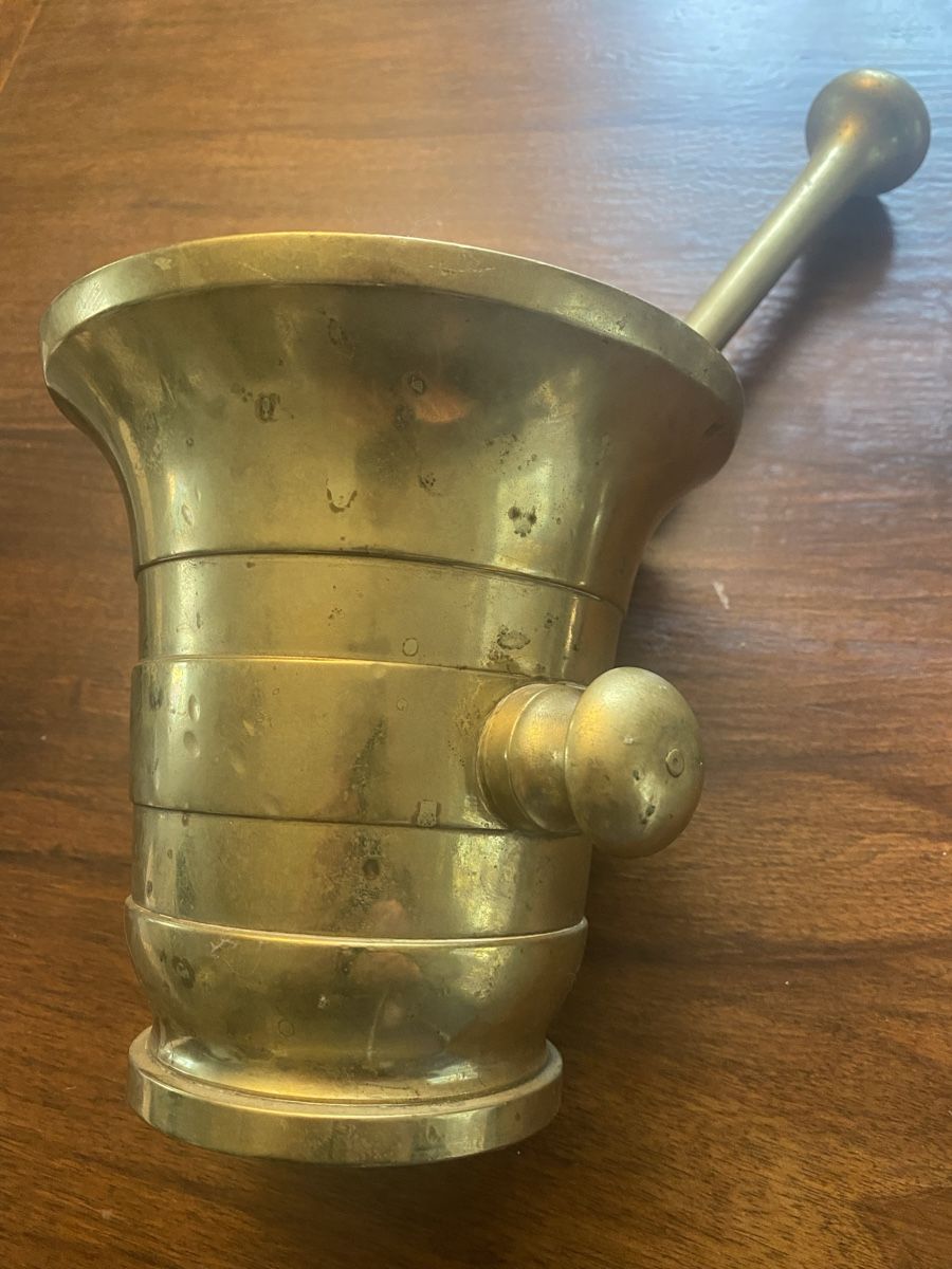 Sonstiges für das Kochen & Backen: Vintage schwerer Messing Mörser mit Stössel – Gebraucht aus Baden von swiss-alps 1