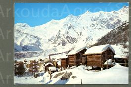 AK color Saas Fee VS Alphubel, Täschhorn,Lenzspitze ≈ 198