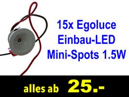 18. & 20. JUNI 🟡 LED-Mini-Spots 15x Stück EGOLUCE  /562x