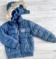 Gr 128 Winterjacke mit Kapuze, abnehmbar