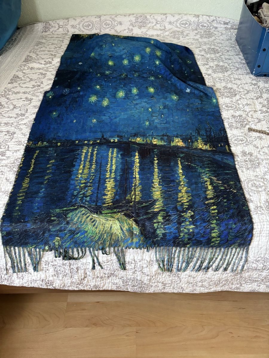 Foulards, Tücher & Schals: Écharpe Van Gogh, 100% viscose, neuve. – Gebraucht aus Aigle von Barbiette 1