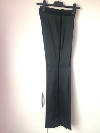 Pantalon de tailleur Vertigo taille 36 satiné velours noir