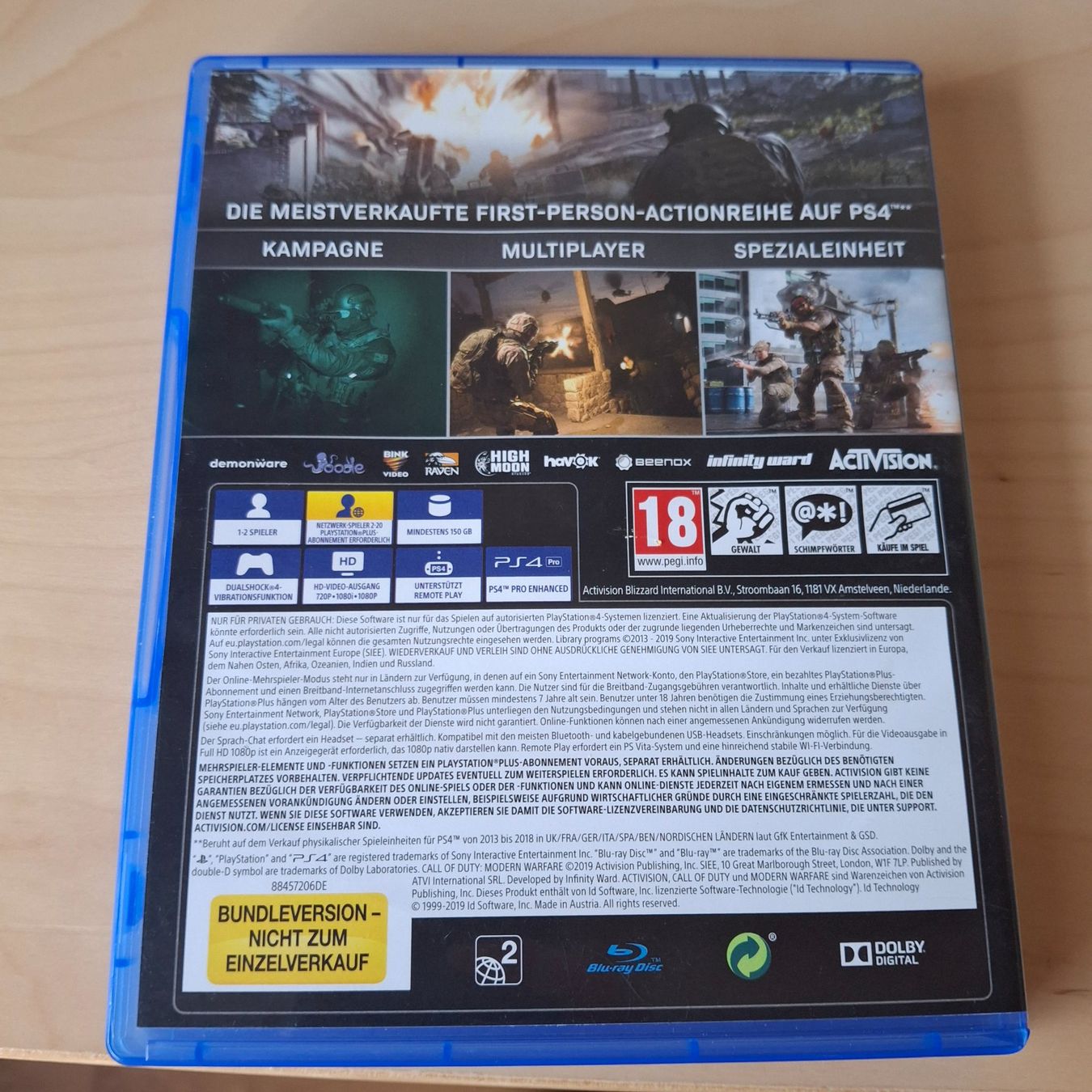 Spiele: Playstation 4 Videospiel Modern Warfare – Gebraucht aus Ipsach von Wildlifecolors 1