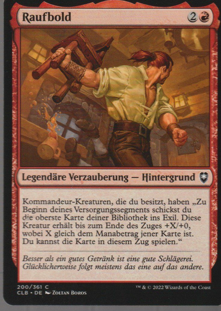 Magic The Gathering Carte collezionabili: TCG Magic The Gathering MTG CLB 200 Raufbold – Nuovo (secondo la descrizione) da Vezia venduto da Aquarius_Age