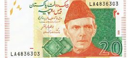 Pakistan 20 Rupees 2020 P-55 UNZ