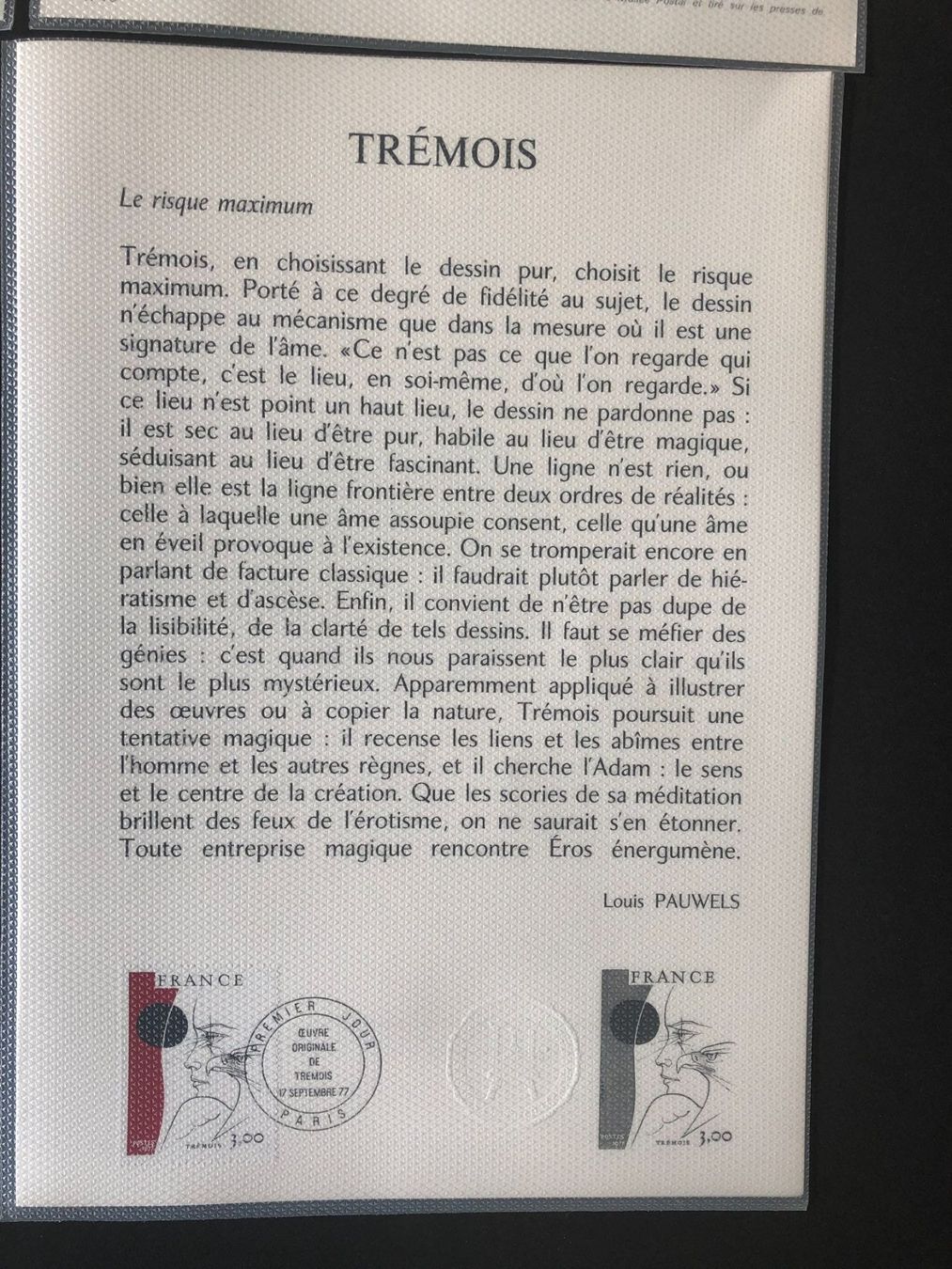 Tutti i francobolli: 4 documents Musée Postal 1976 1977 1980 Neufs** – Nuovo e nell'imballaggio originale da Lausanne venduto da ffhoud 5