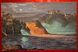 Rheinfall, um 1900. Max Künzli. Rar!