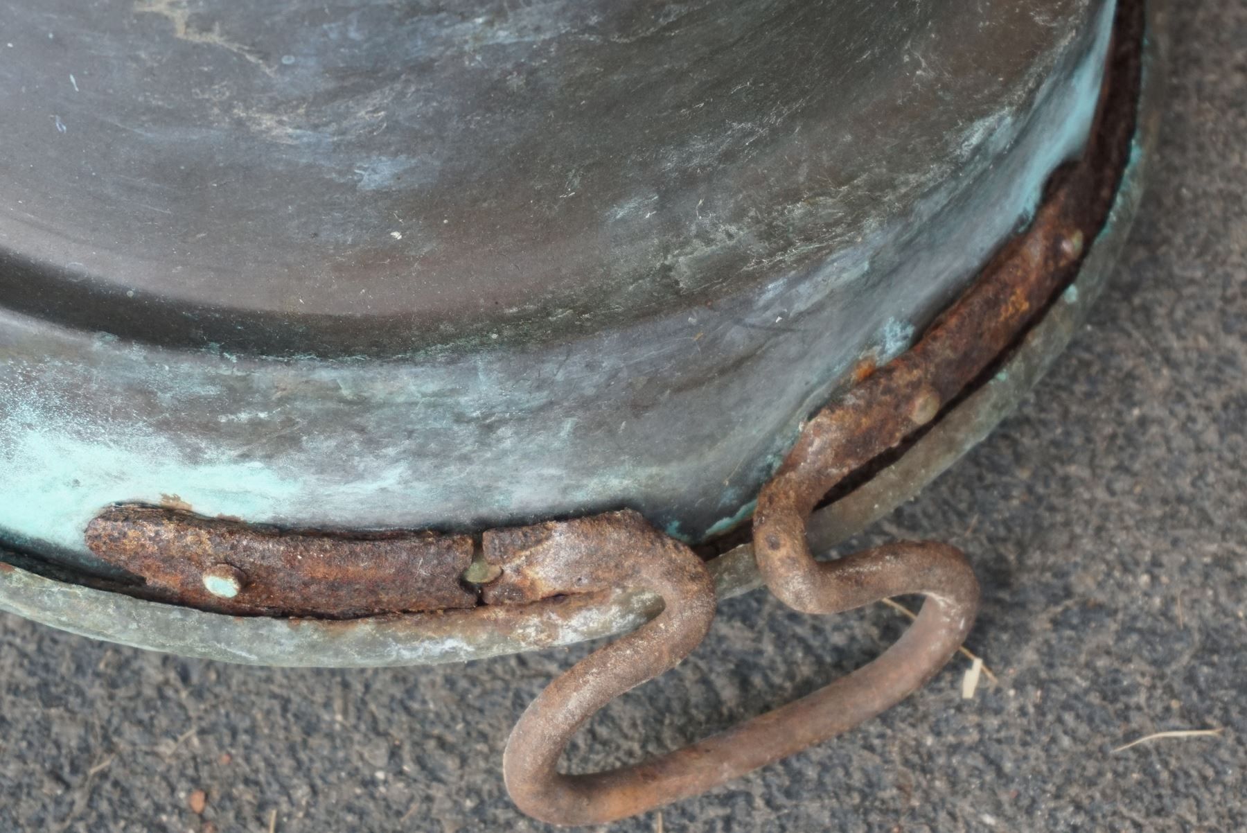 Vasi per fiori: grosser uralter Kupfer-Kochtopf – Usato da Meggen venduto da Brockitare 7