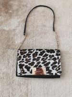 TASCHE/CLUTCH FURLA SCHWARZ ANIMAL MUSTER NEU