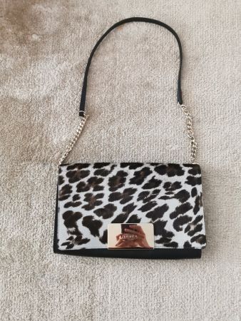 TASCHE/CLUTCH FURLA SCHWARZ ANIMAL MUSTER NEU