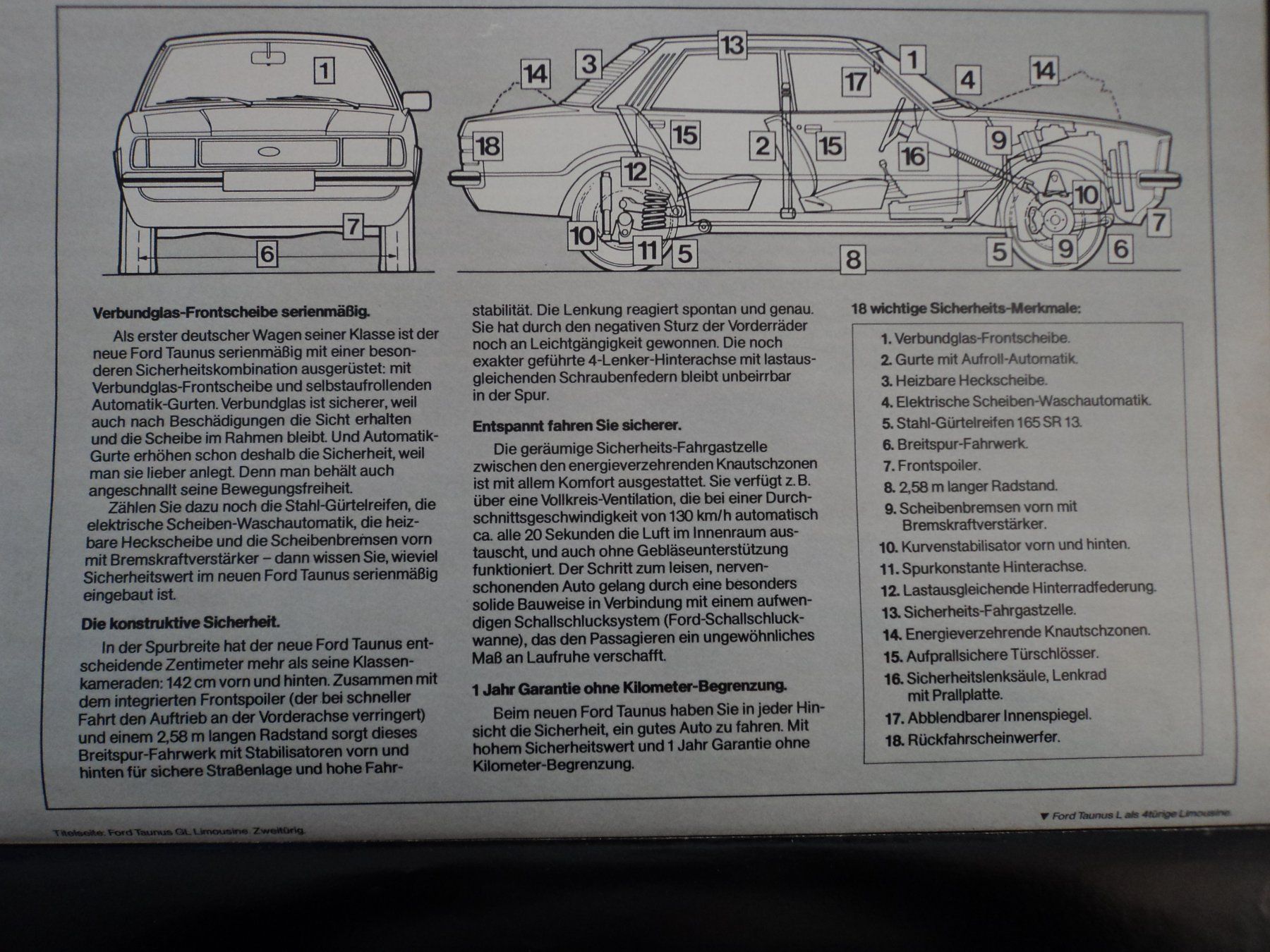 Ford Documenti: Prospekt Ford Taunus 1976 – Usato da Schwarzenburg venduto da modelCARama 3