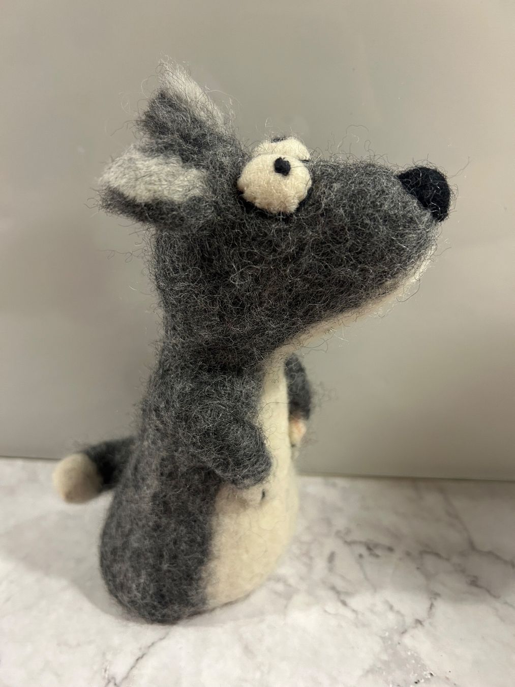 Statuette: Filztier Wolf Filz Tier – Usato da Basel venduto da toy_t8bb 3