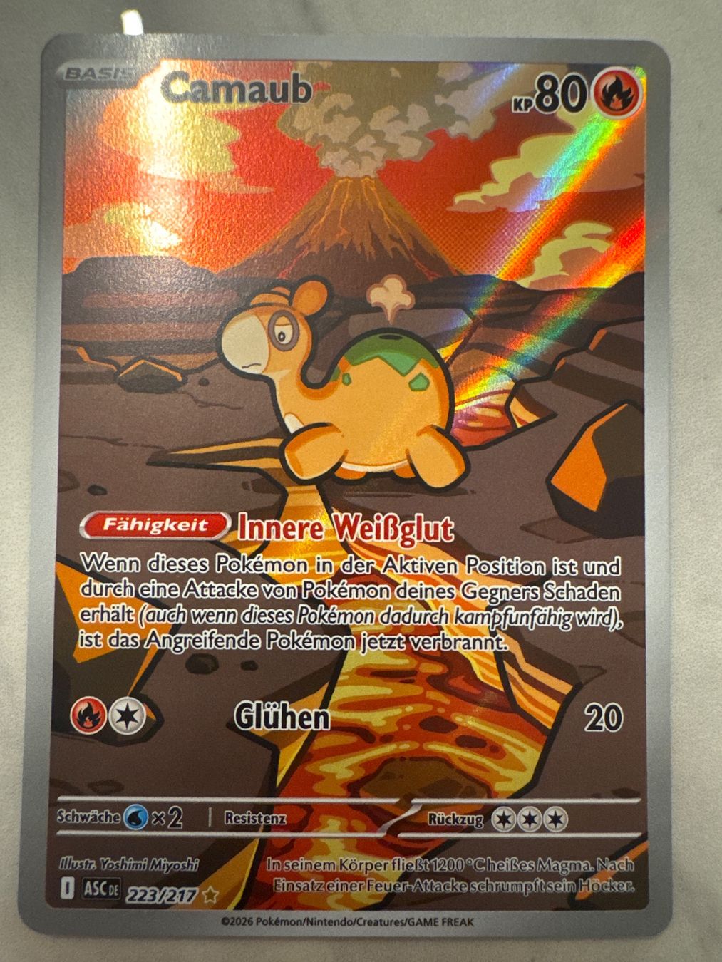 Pokémon Sammelbilder & Trading cards: Camaub ASC223 DE - Erhabene Helden – Neu (gemäss Beschreibung) aus Wil SG von Prof.Eich