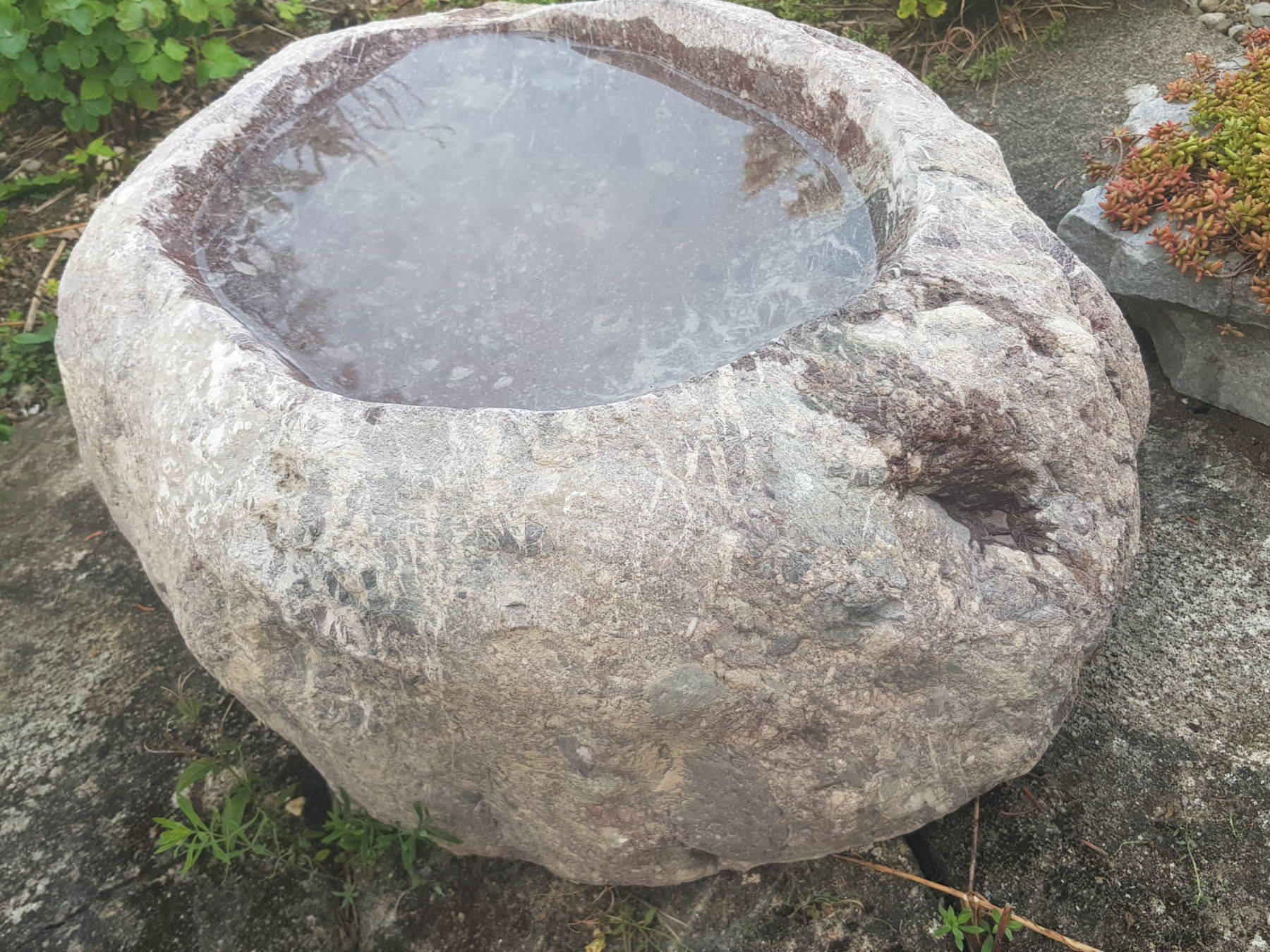 Stagni & Fontane ornamentali: Kleiner Brunnen aus Flusskiesel – Nuovo (secondo la descrizione) da Ehrendingen venduto da Amigo5