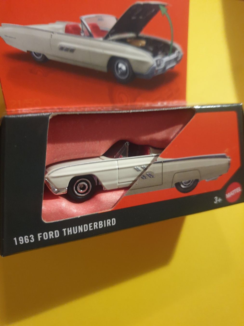 Matchbox Modellini d'auto: Matchbox 1963 FORD THUNDERBIRD – Nuovo e nell'imballaggio originale da Oftringen venduto da Rotor 2