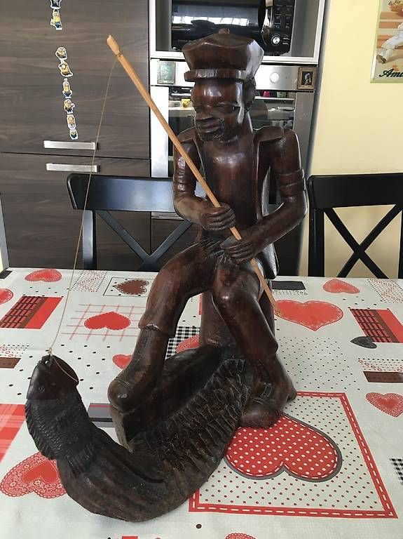 Sculture & Statue: Statua pescatore in legno – Usato da Castel San Pietro venduto da sab_lj2d 2