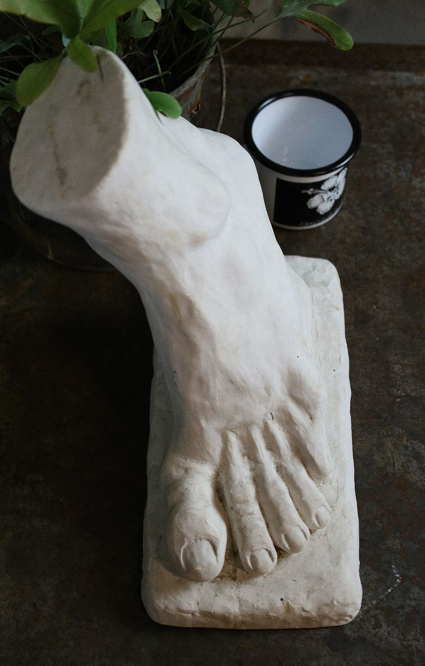Sculture & Statue: Studie, Gipsstudie, Gips Statue, Statuette, "Fuss" – Usato da Birrwil venduto da brandschatz_birrwil 3