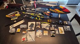 RC Heli Set: T-Rex 600E, T-Rex 450, Goblin Fireball 280