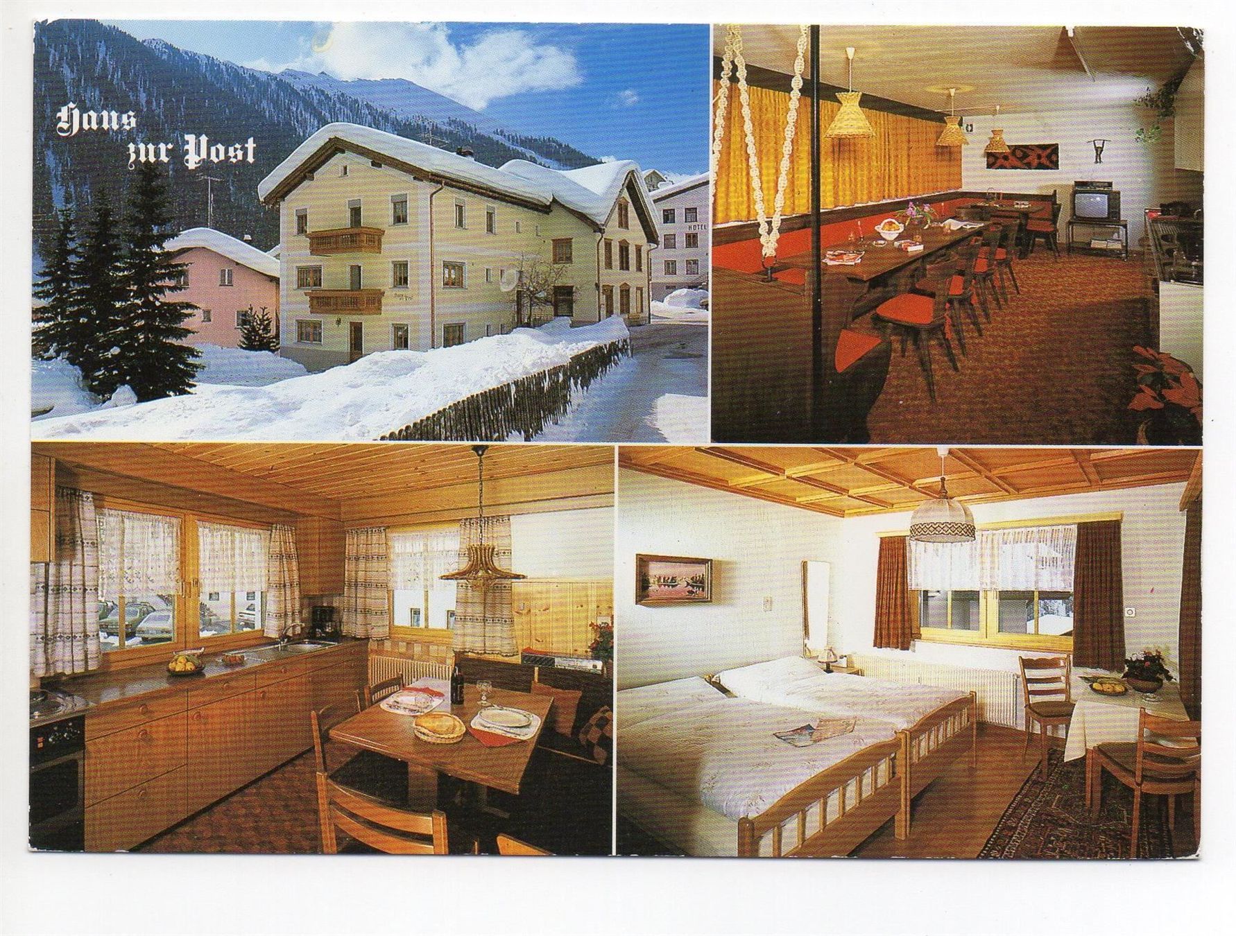 Cartoline postali: COMPATSCH SAMNAUN Haus zur Post – Usato da Jona venduto da philajona