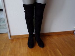 Stiefel schwarz Overknee  Gr. 40