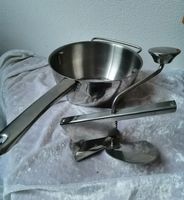 Passiersieb / Gemüsesieb aus Edelstahl mit 3 Scheiben