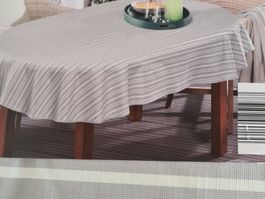 Tischdecke outdoor oval, abwischbar weich NEU