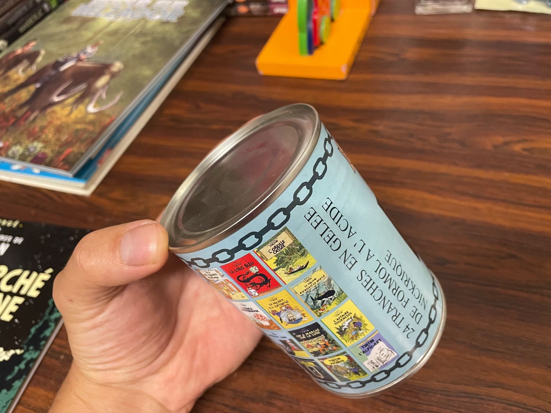 Fumetti: Boîte conserve Tintin  ( vide ) – Usato da Lausanne venduto da Michel_Ozcan 3