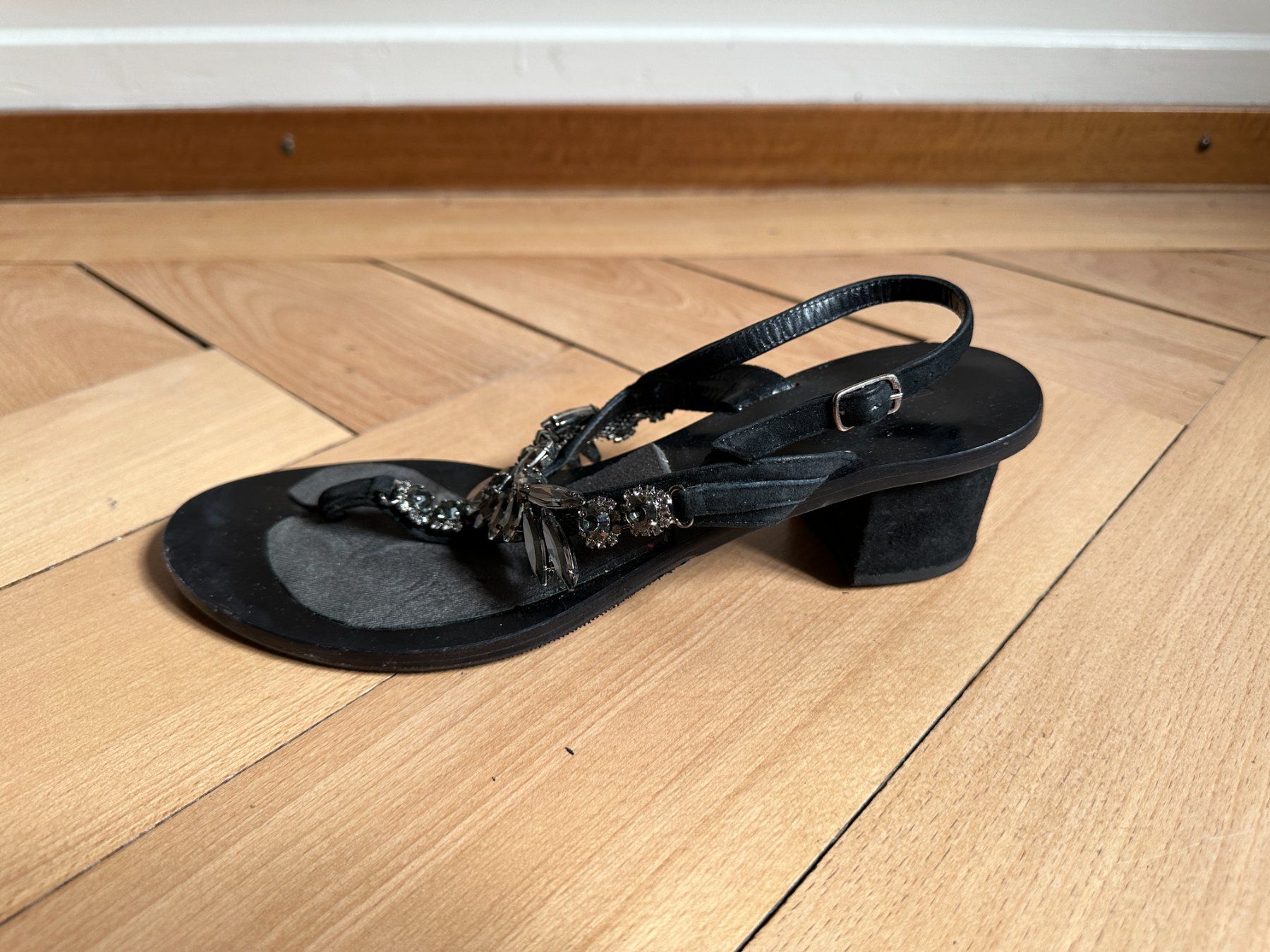 Damenschuhe: EDDICUOMO - Leder Sandale schwarz 40 – Gebraucht aus Zürich von Diazaio 2