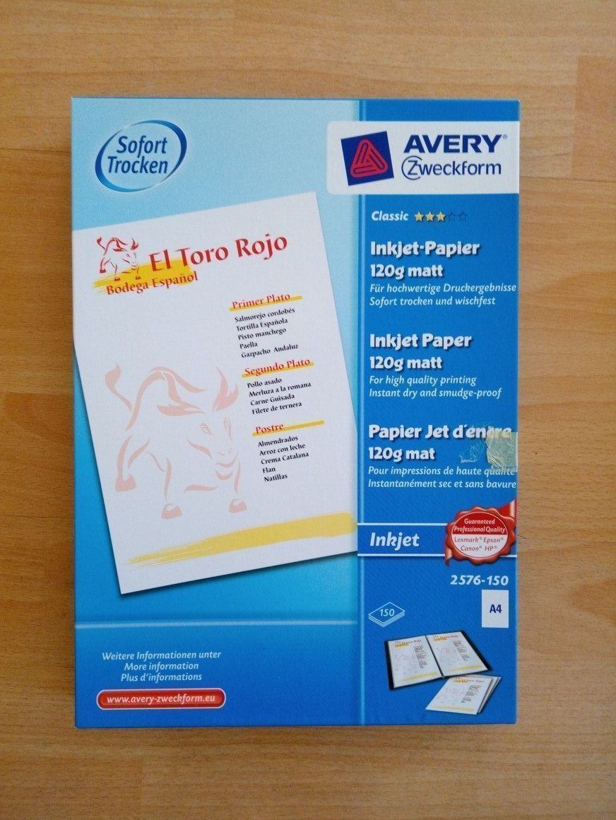 Papiere: Premium Inkjet Papier, 120 gr matt – Neu (gemäss Beschreibung) aus Zürich von philoumena
