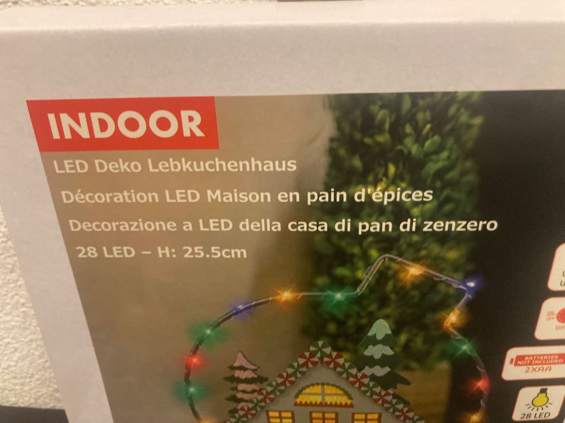 Alle Dekorationen: LED Deko  Lebkuchenhaus, 25,5 cm hoch, 28 LED, Timerfunktion – Neu und originalverpackt aus Neuenhof von jorogo 6
