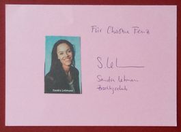 Sandra Lehmann Zischtigsclub Autogramm signiert Foto 10x15cm