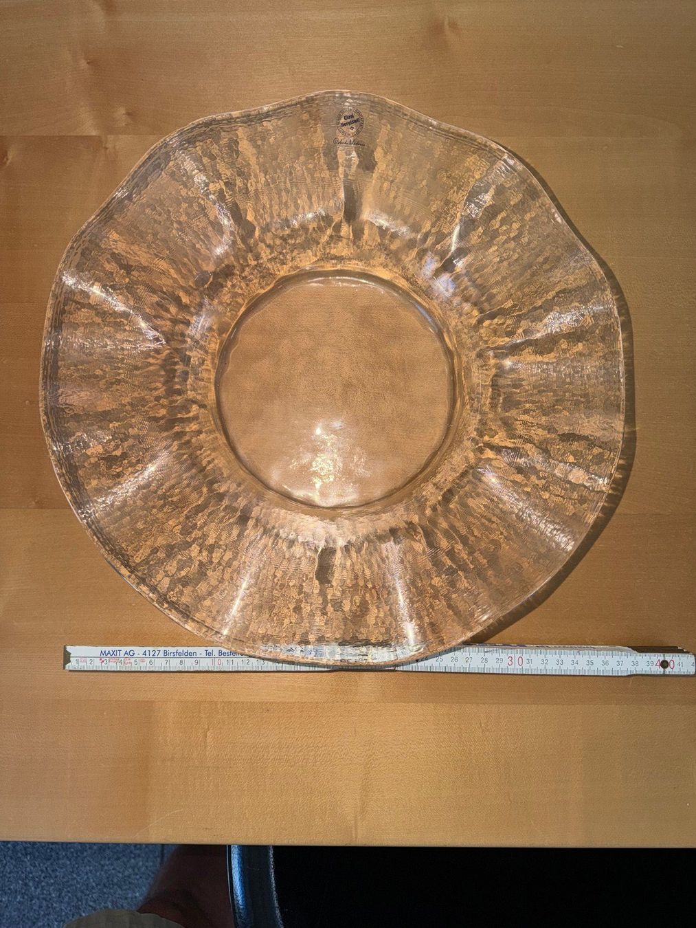 Glasi Hergiswil Ciotole: Glasschale 37 cm – Usato da Oberentfelden venduto da dsommer57