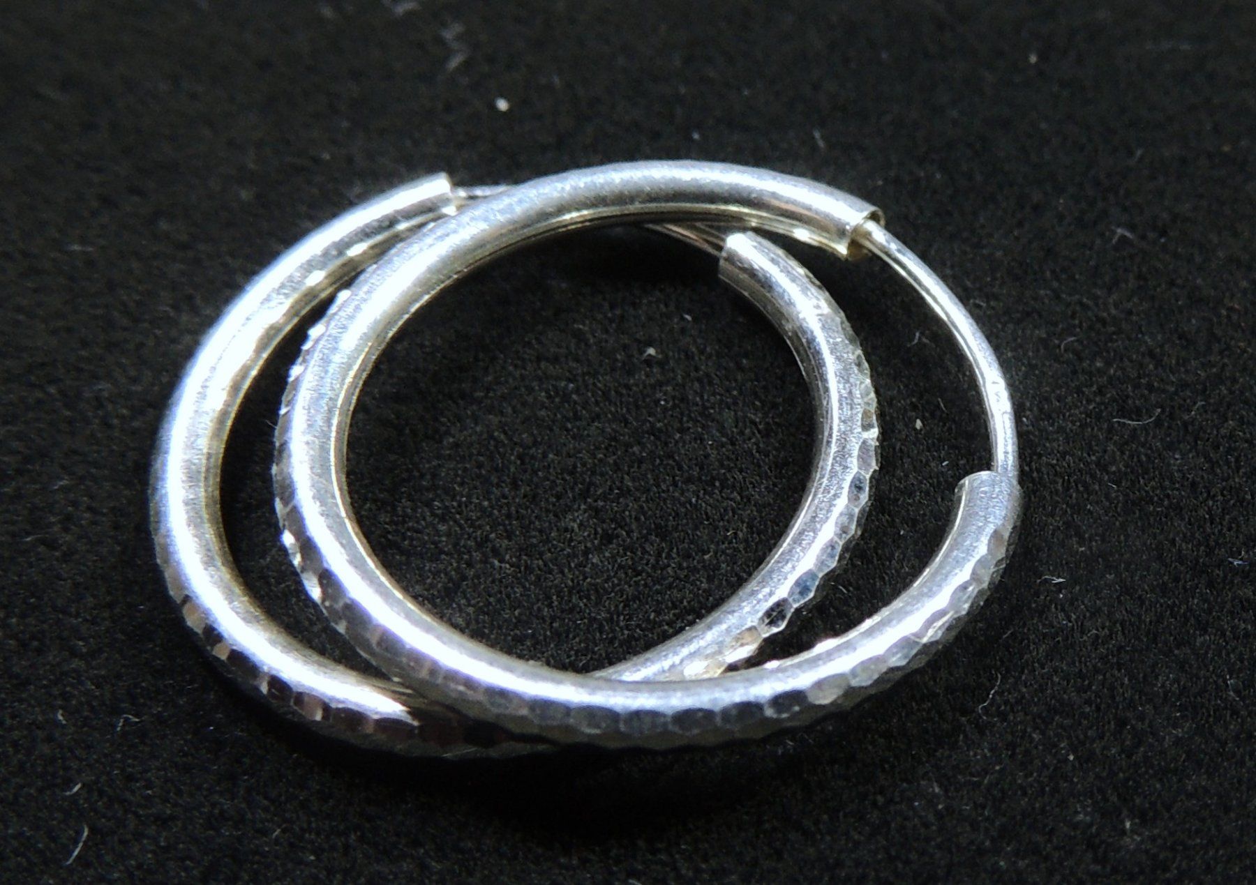 Orecchini pendenti & Orecchini a lobo: Silber 925 Creolen 20 mm / 2 mm – Usato da Waldenburg venduto da schaller707 1