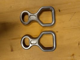2x Kletter-Abseilachter Petzl Aluminium