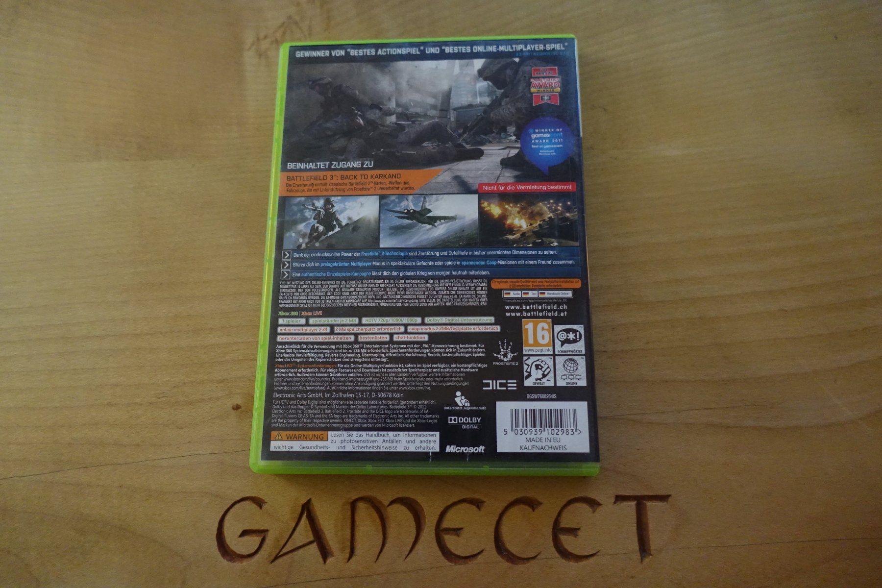 Microsoft Giochi: Battlefield 3 (Limited Edition) – Usato da Steinach venduto da Gamecet 2